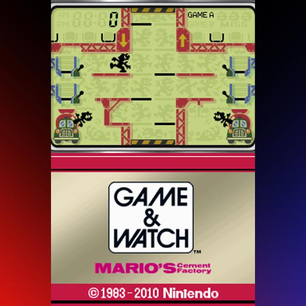 دانلود بازی Game & Watch: Mario’s Cement Factory برای نینتندو ds