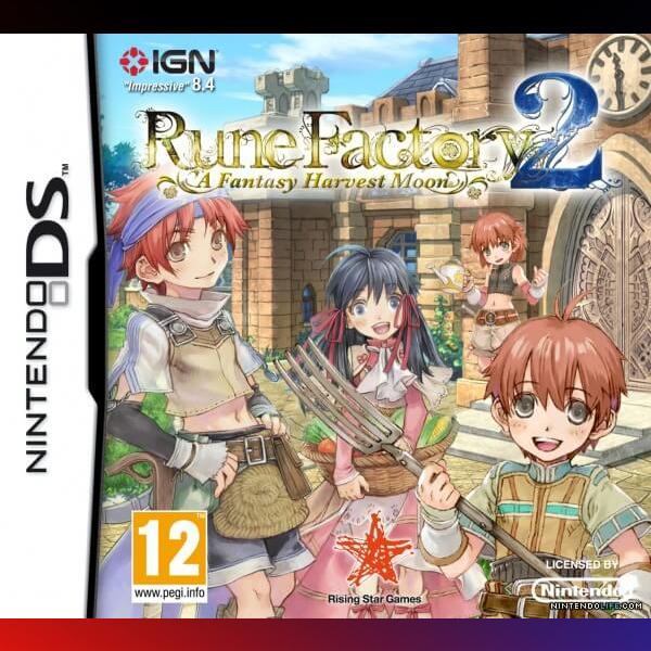 دانلود بازی Rune Factory 2: A Fantasy Harvest Moon برای نینتندو ds