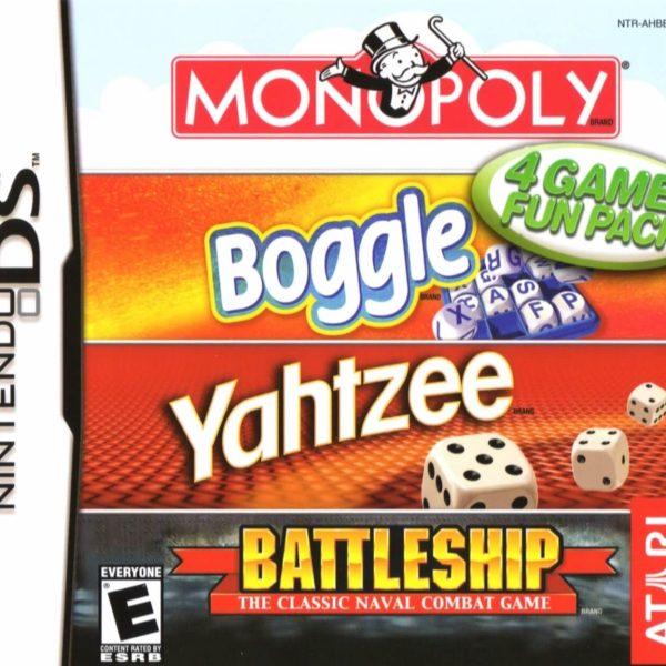 دانلود بازی 4 Game Fun Pack Monopoly/Boggle/Yahtzee/Battleship برای نینتندو ds